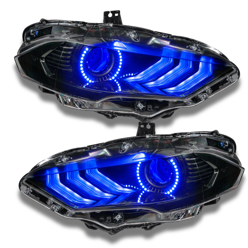 Oracle 18-21 Ford Mustang Dynamic DRL w/ Halo Kit & Sequential Turn Signal - ColorSHIFT SEE WARRANTY-tuningsupply.com