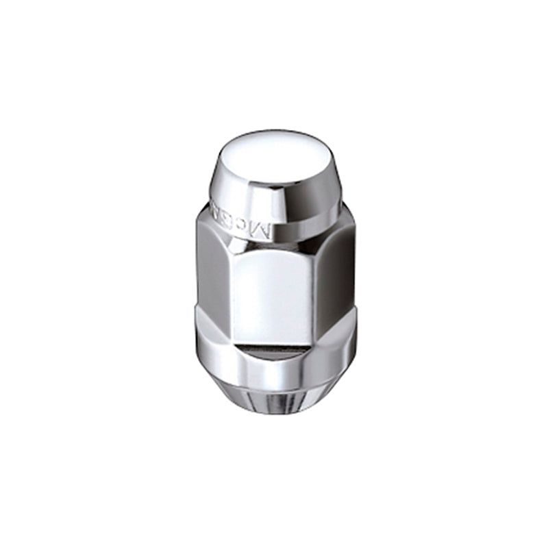 McGard Hex Lug Nut (Cone Seat Bulge Style) M12X1.5 / 3/4 Hex / 1.45in. Length (4-Pack) - Chrome-tuningsupply.com