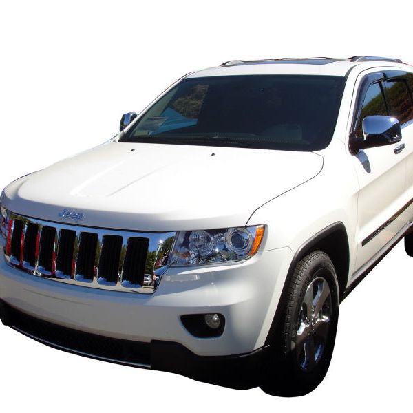 AVS 11-18 Jeep Grand Cherokee Ventvisor Outside Mount Window Deflectors 4pc - Smoke-tuningsupply.com