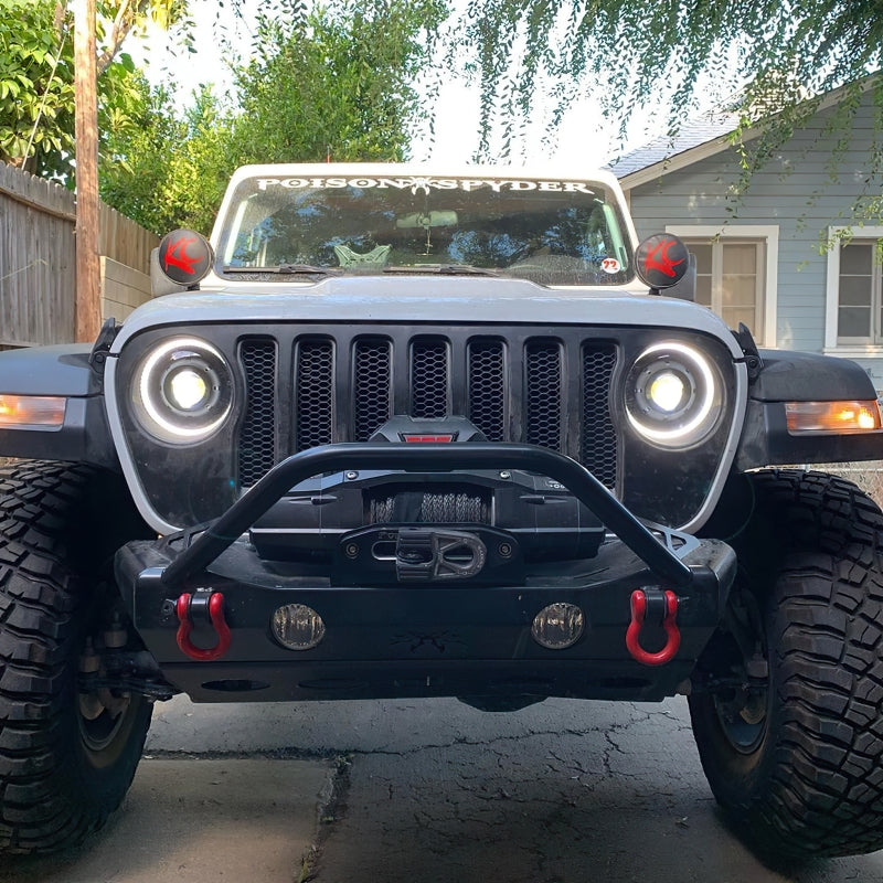 Oracle Oculus Bi-LED Projector Headlights for Jeep JL/Gladiator JT - Matte Blk - 5500K SEE WARRANTY-tuningsupply.com