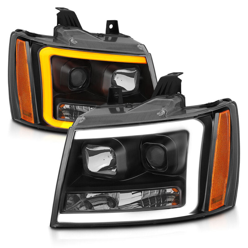 

ANZO 111402 - ANZ111402 - ANZO 07-14 Chevy Tahoe Projector Headlights w/ Plank Style Design Black w/ Amber - Shipped in Europe - Tuningsupply.com
