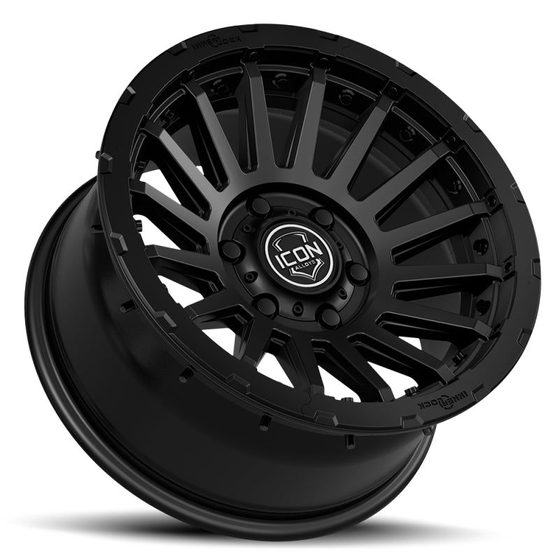 ICON Recon Pro 17x8.5 6x5.5 0mm Offset 4.75in BS 106.1mm Bore Satin Black Wheel-tuningsupply.com