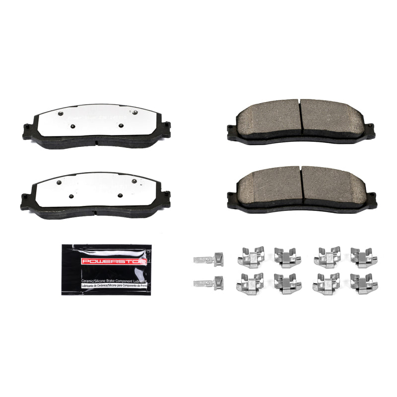 Power Stop 2012 Ford F-250 Super Duty Front Z36 Truck & Tow Brake Pads w/Hardware-tuningsupply.com