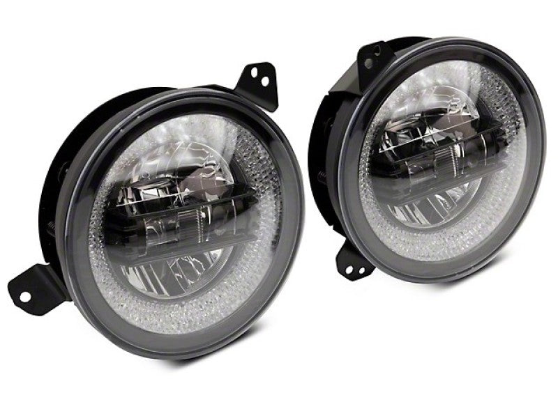 

Raxiom J142668 - RAXJ142668 - Raxiom 18-22 Jeep Wrangler JL/JT Axial 9-Inch LED Headlights w/RGB Halo- Black Housing (Clear Lens) - Shipped in Europe - Tuningsupply.com
