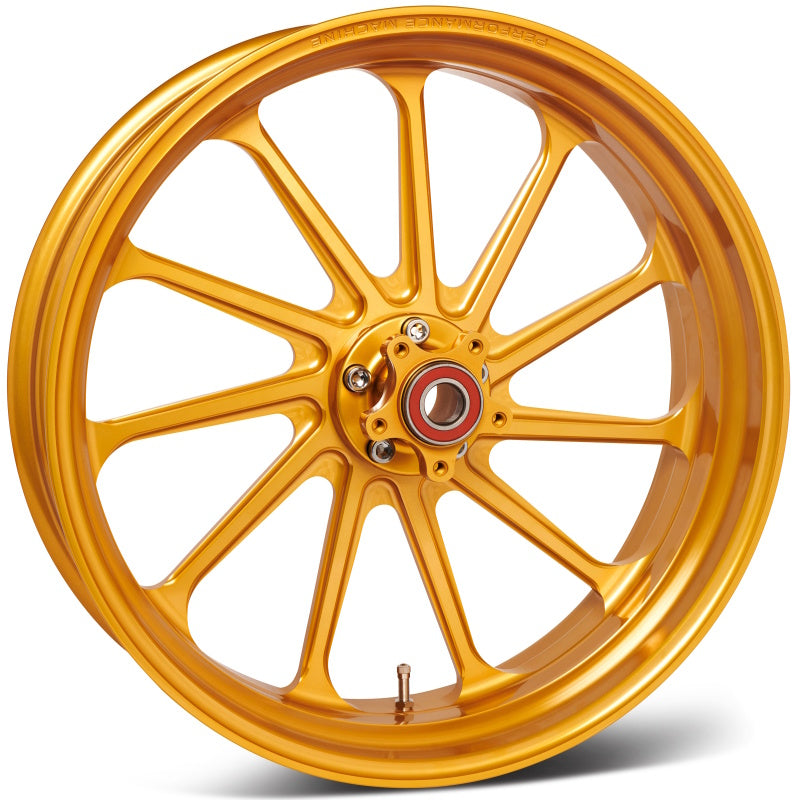 Performance Machine 18x5.5 Forged Wheel Assault  11 Spoke Race Weight - Gold Ano-tuningsupply.com