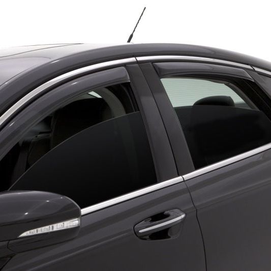 AVS 13-18 Ford Fusion Ventvisor In-Channel Front & Rear Window Deflectors 4pc - Smoke-tuningsupply.com