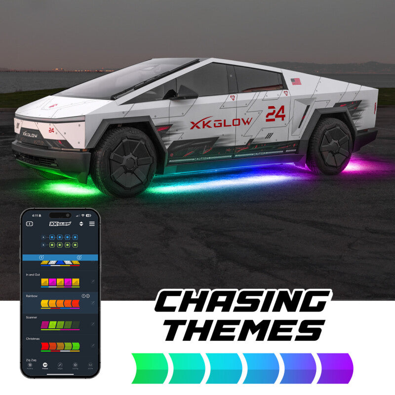 
    

XKGLOW MX-CAR-CT - XKGMX-CAR-CT - XK Glow Tesla Cybertruck XKMax LED Underglow Light Kit w/ RGBW Chasing Lights - Shipped in Europe - Tuningsupply.com

  