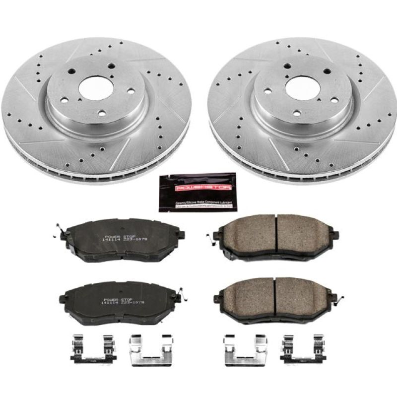 Power Stop 06-07 Subaru B9 Tribeca Front Z23 Evolution Sport Brake Kit-tuningsupply.com