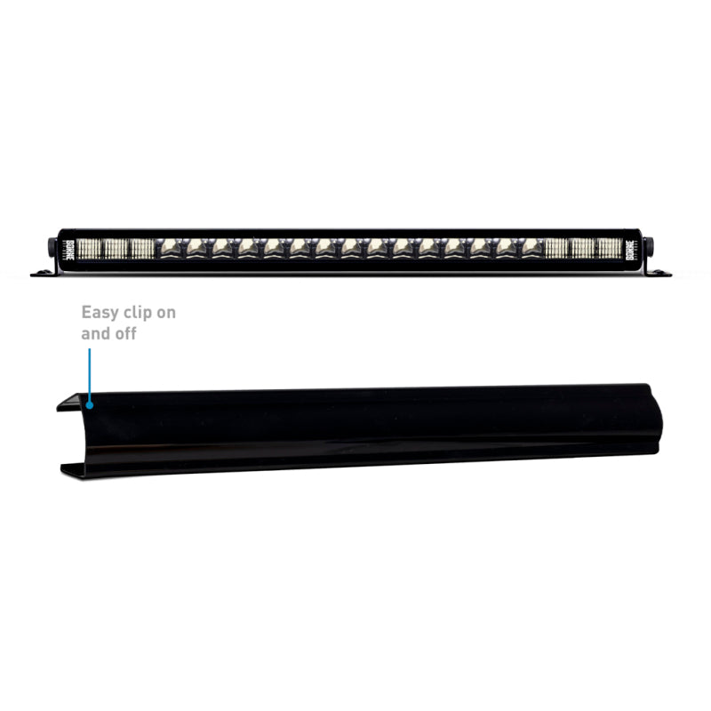 Borne Off-Road Light Bar Cover Single Row 20in Black-tuningsupply.com