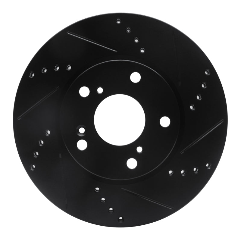 

R1 Concepts 633-59061R - RNC633-59061R - R1 2016-2025 Honda Civic Coupe Front Right Drilled & Slotted Black Brake Rotor - Shipped in Europe - Tuningsupply.com
