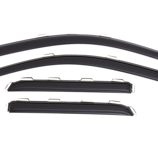 AVS 15-18 Chevy Silverado 2500 Ext. Cab Ventvisor Front & Rear Window Deflectors 4pc - Smoke-tuningsupply.com