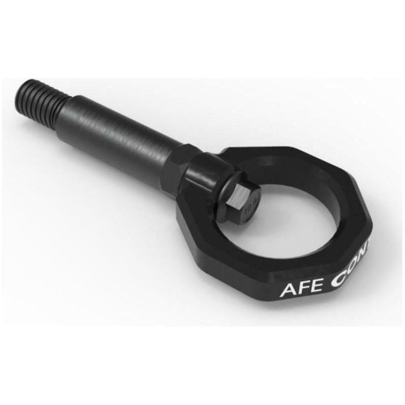 aFe Control Front Tow Hook Black 20-21 Toyota GR Supra (A90)-tuningsupply.com