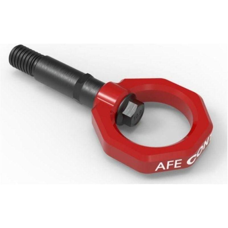 aFe Control Rear Tow Hook Red 20-21 Toyota GR Supra (A90)-tuningsupply.com