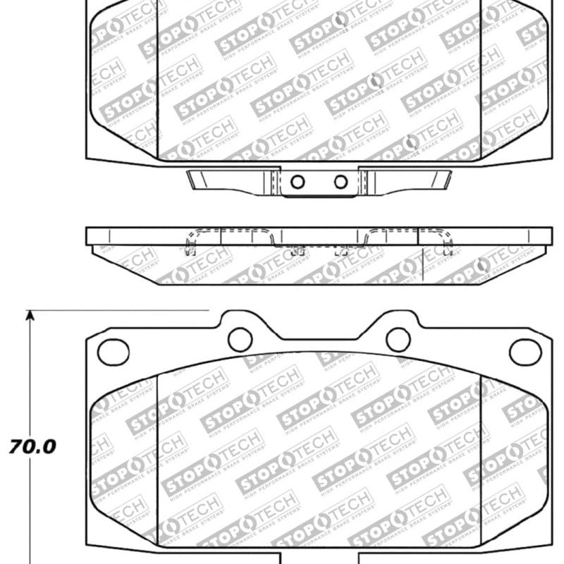 StopTech Performance 06-07 Subaru Impreza WRX/WRX STi Front Brake Pads-Brake Pads - Performance-Stoptech-STO309.11820-SMINKpower Performance Parts