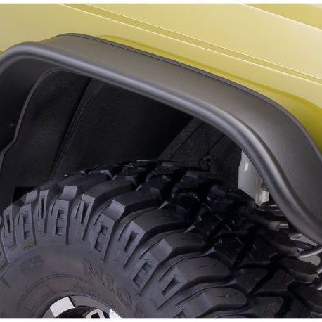 Bushwacker 84-01 Jeep Cherokee Flat Style Flares 2pc - Black-tuningsupply.com