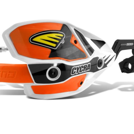 Cycra CRM Ultra 1-1/8 in. Clamp w/White Shields/Orange Covers-tuningsupply.com