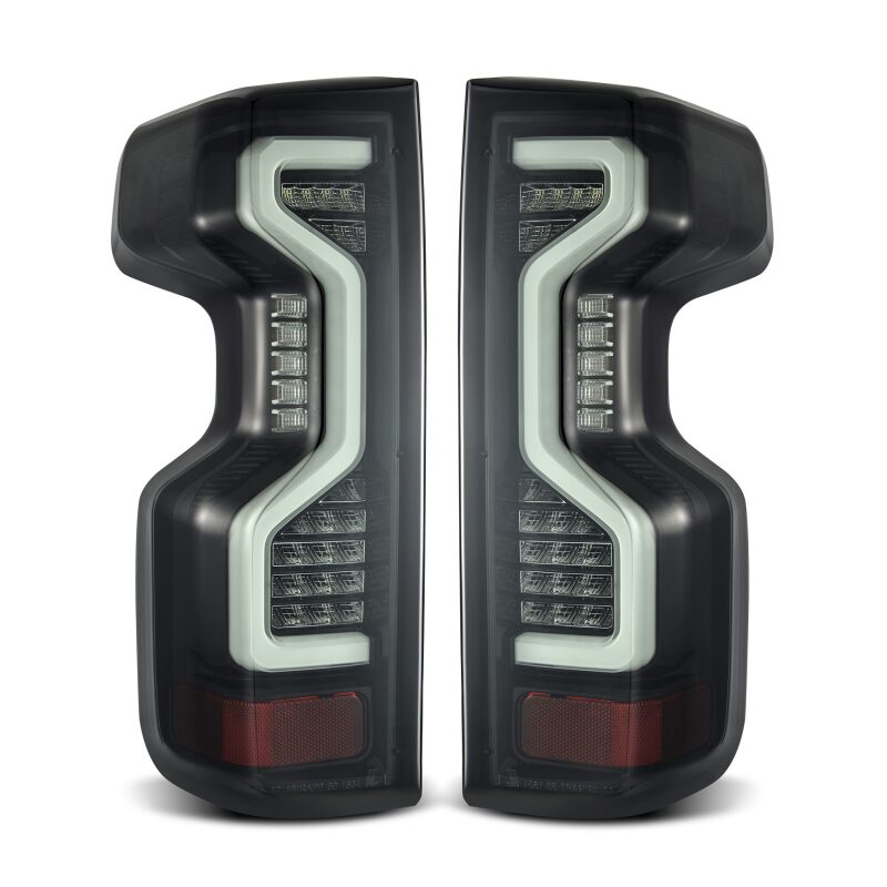 AlphaRex 19-23 Chevrolet Silverado 1500/2500HD/3500HD PRO-Series LED Tail Lights Jet Black-tuningsupply.com