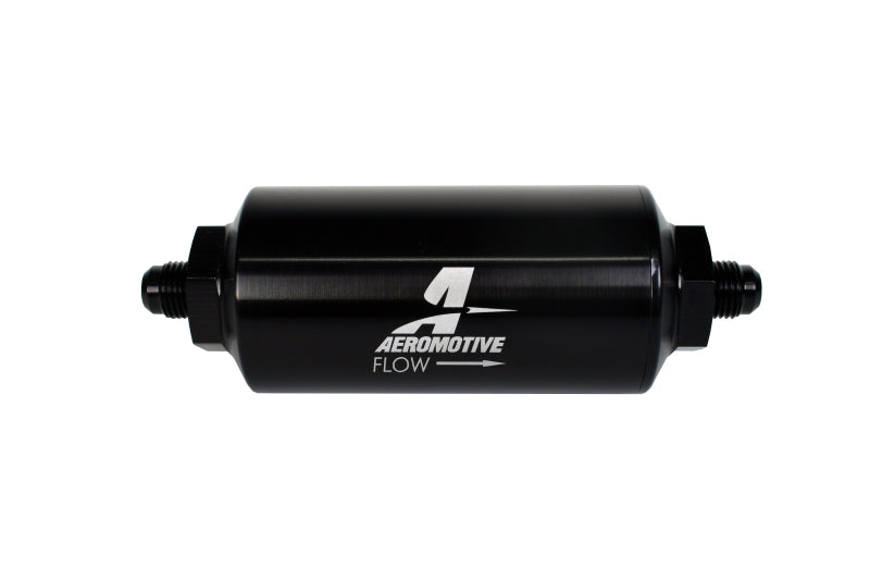 

Aeromotive 12348 - AER12348 - Aeromotive In-Line Filter - (AN-6 Male) 40 Micron Stainless Mesh Element Bright Dip Black Finish - Shipped in Europe - Tuningsupply.com

