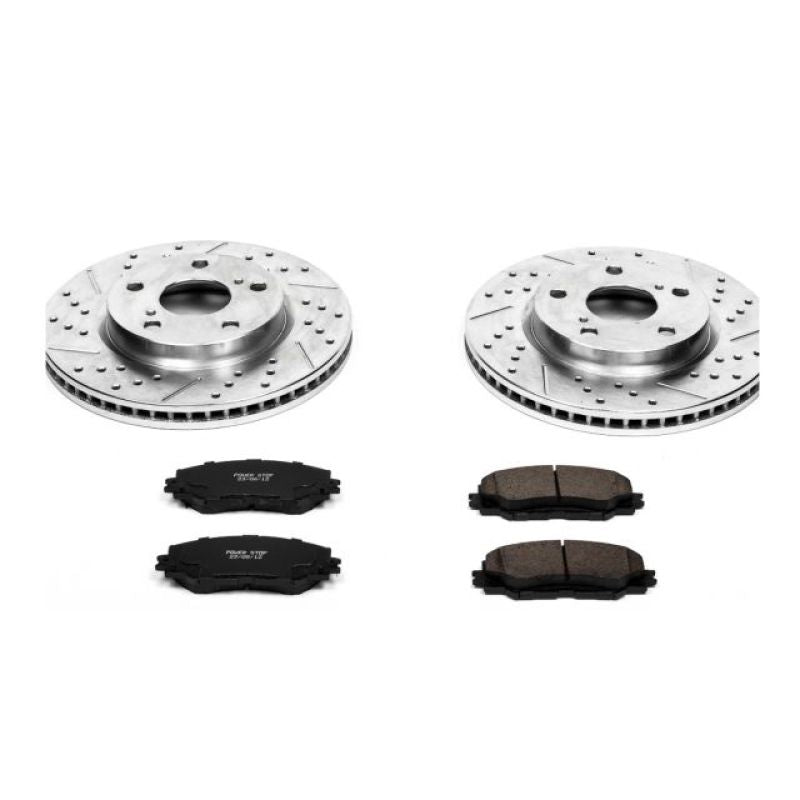 Power Stop 10-12 Lexus HS250h Front Z23 Evolution Sport Brake Kit-tuningsupply.com