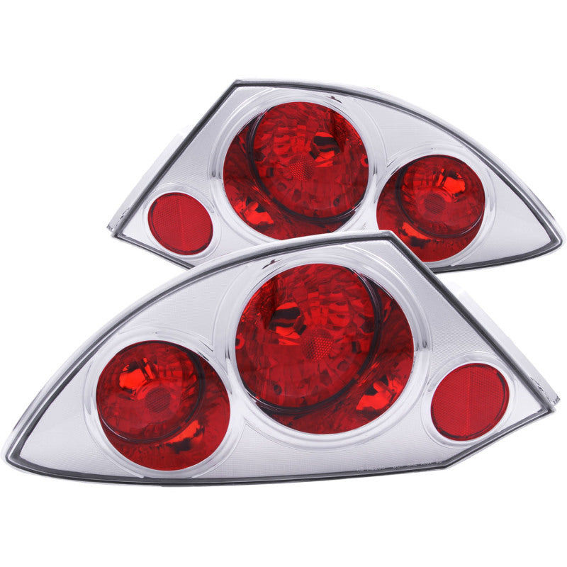 

ANZO 221080 - ANZ221080 - ANZO 2000-2005 Mitsubishi Eclipse Taillights Chrome - Shipped in Europe - Tuningsupply.com
