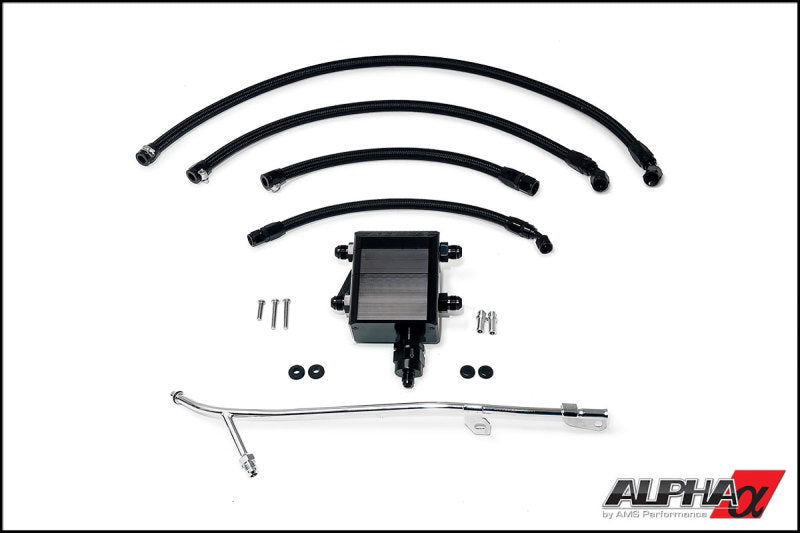 AMS Performance 2009+ Nissan GT-R R35 Alpha Air Oil Separator-tuningsupply.com