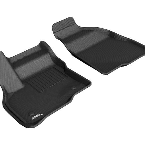 3D MAXpider 2017-2020 Chevrolet Bolt Ev Kagu 1st Row Floormat - Black-tuningsupply.com