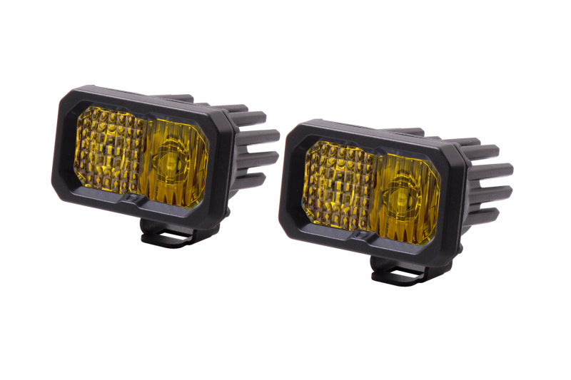 Diode Dynamics Stage Series 2 In LED Pod Pro - Yellow Combo Standard ABL (Pair)-tuningsupply.com