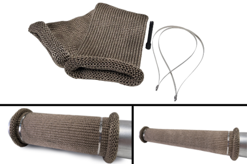 DEI Titanium 4in Knit Exhaust Sleeve - 24in-tuningsupply.com