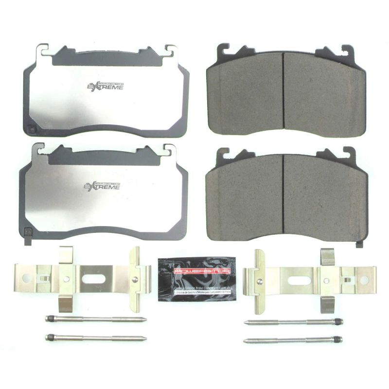 Power Stop 2020 Ford Mustang Front Z26 Extreme Street Brake Pads w/Hardware-tuningsupply.com