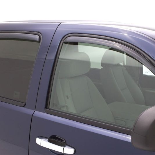 AVS 07-13 Chevy Avalanche Ventvisor In-Channel Front & Rear Window Deflectors 4pc - Smoke-tuningsupply.com