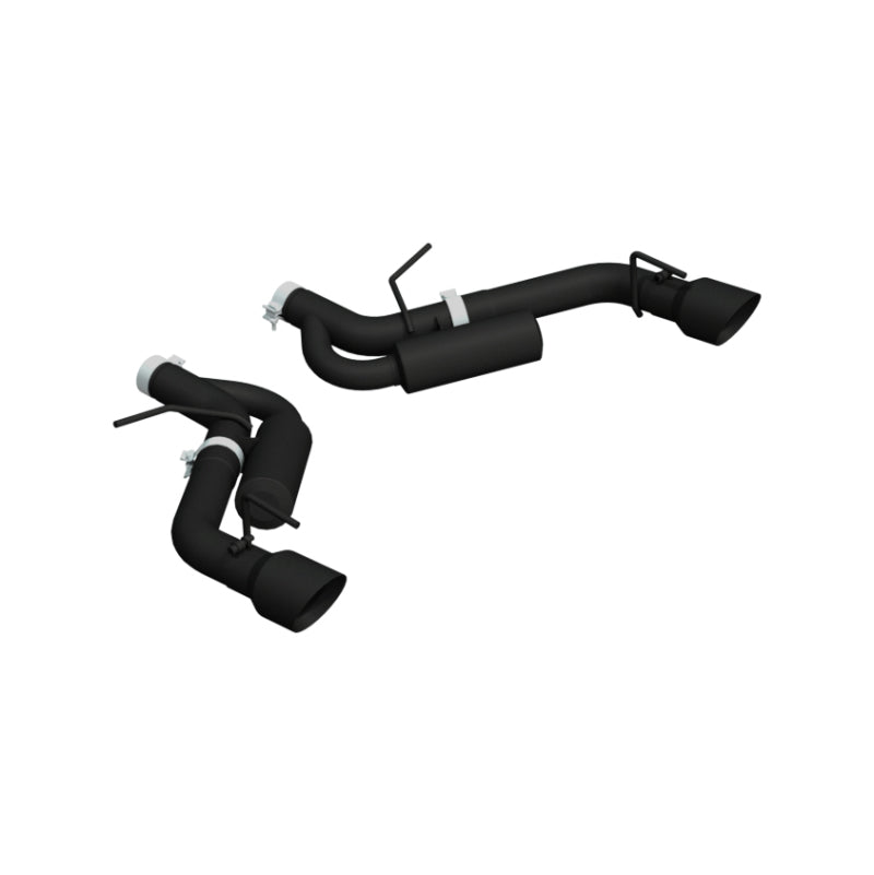 MBRP 16-19 Chevrolet Camaro SS Dual Rear Exit Axle Back w/ 4.5in OD Tips - BLK (Non NPP Models)-tuningsupply.com