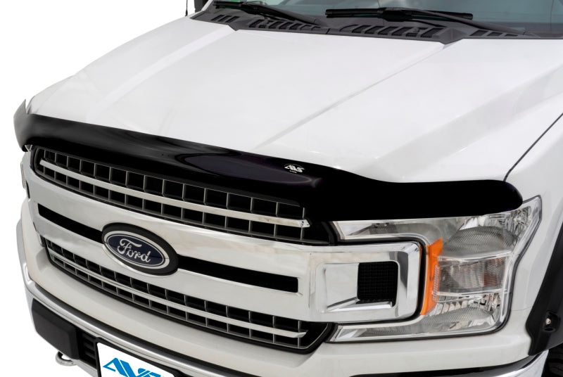 AVS 15-18 Chevy Silverado 2500 High Profile Bugflector II Hood Shield - Smoke-tuningsupply.com