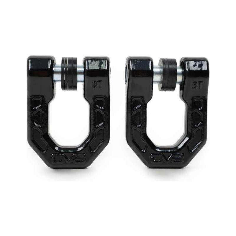 DV8 Offroad Elite Series D-Ring Shackles - Pair (Black)-tuningsupply.com