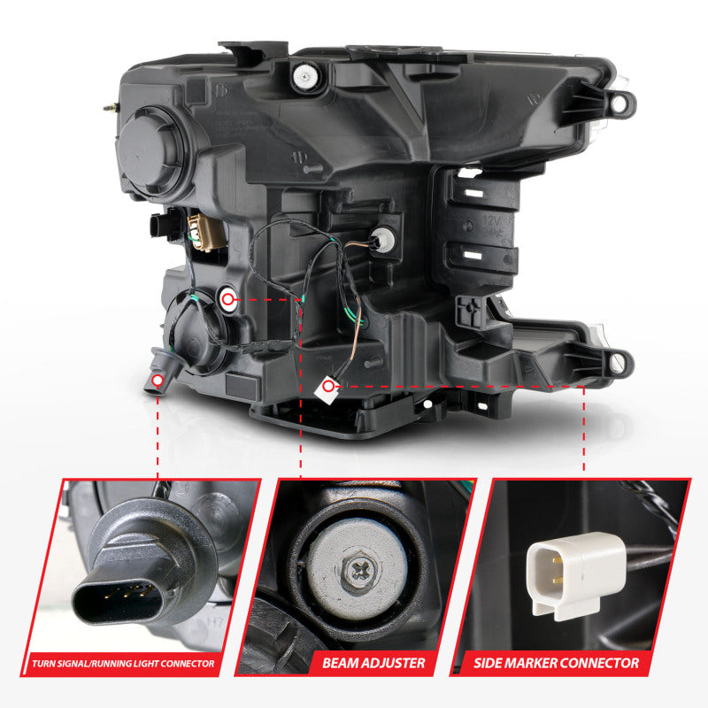 

ANZO 111570 - ANZ111570 - ANZO 18-20 Ford F-150 (w/o Fctry LED) Full LED Proj Headlights w/Light Bar Swtchbk Seq. Black w/Init - Shipped in Europe - Tuningsupply.com
