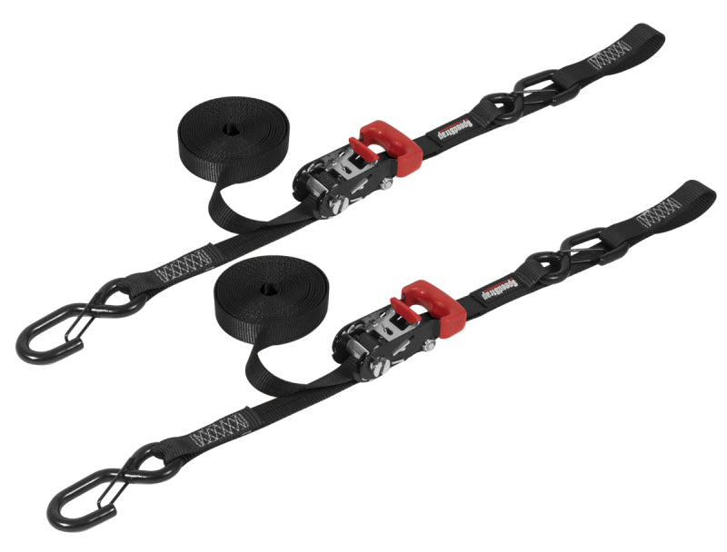 

SpeedStrap 11801-2 - SSP11801-2 - SpeedStrap 1In x 15Ft Ratchet Tie Down w/ Snap FtSFt Hooks w/ Soft Tie (2 Pack) - Black - Shipped in Europe - Tuningsupply.com
