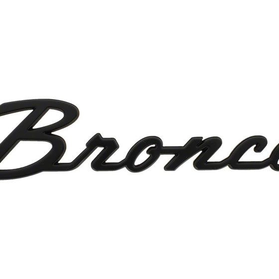 Ford Racing 2021+ Bronco Classic Script Fender Badges - Matte Black (Pair)-tuningsupply.com