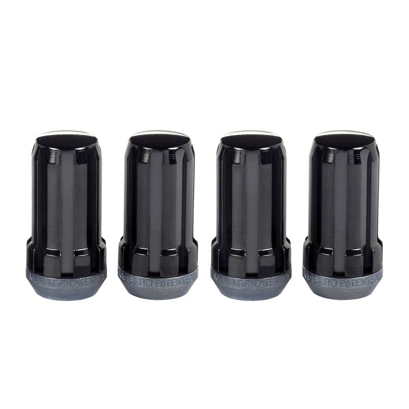 McGard SplineDrive Lug Nut (Cone Seat) M14X1.5 / 1.935in. Length (4-Pack) - Black (Req. Tool)-tuningsupply.com