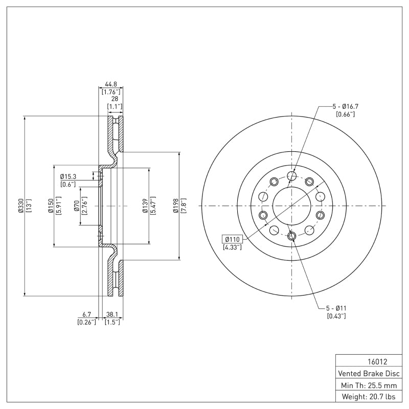 

DFC 600-16012 - DFC600-16012 - DFC 17-25 Alfa Romeo GIULIA Front Brake Rotor - Shipped in Europe - Tuningsupply.com
