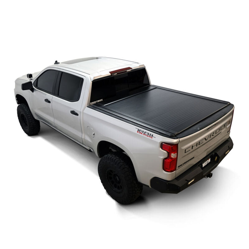 

Westin 19-64745 - WES19-64745 - Westin 19-26 GM  Silverado/Sierra 1500 5ft 8in Bed Manual Retractable Tonneau Cover - Black - Shipped in Europe - Tuningsupply.com

