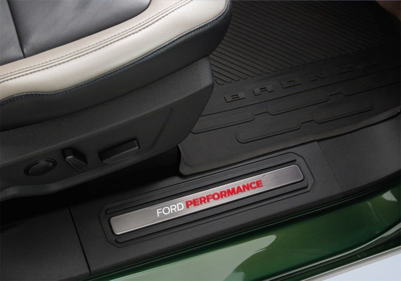 

Ford Racing M-1613208-B - FRPM-1613208-B - Ford Racing 21-24 Bronco Ford Performance Sill Plate Kit - Shipped in Europe - Tuningsupply.com
