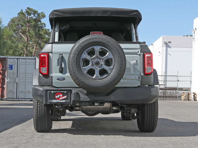 

aFe 49-33137-B - AFE49-33137-B - aFe Vulcan 3in 304 SS Axle-Back Exhaust 2021 Ford Bronco L4-2.3L (t)/V6-2.7L (tt) w/ Black Tips - Shipped in Europe - Tuningsupply.com
