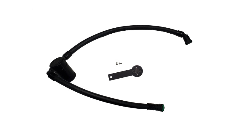 J&amp;L 19-23 Chevy Silverado/GMC Sierra 1500 2.7L Passenger Side Oil Separator 3.0 - Black Anodized-tuningsupply.com