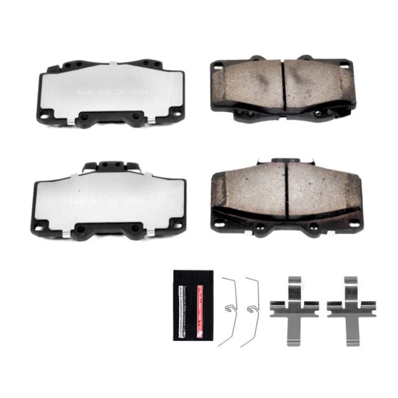 Power Stop 96-02 Toyota 4Runner Front Z36 Truck & Tow Brake Pads w/Hardware-tuningsupply.com