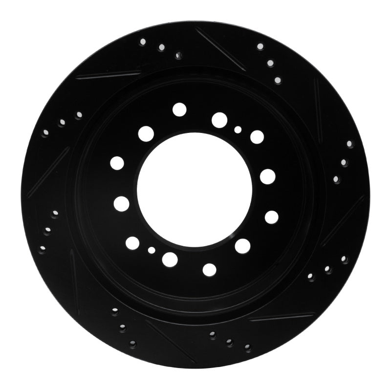 

R1 Concepts 633-76143L - RNC633-76143L - R1 2010-2024 Lexus GX460 Rear Left Drilled & Slotted Black Brake Rotor - Shipped in Europe - Tuningsupply.com
