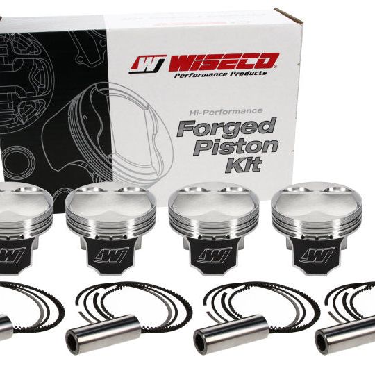 Wiseco Honda 4v DOME +6.5cc STRUTTED 87MM Piston Shelf Stock Kit-Piston Sets - Forged - 4cyl-Wiseco-WISK572M87-SMINKpower Performance Parts