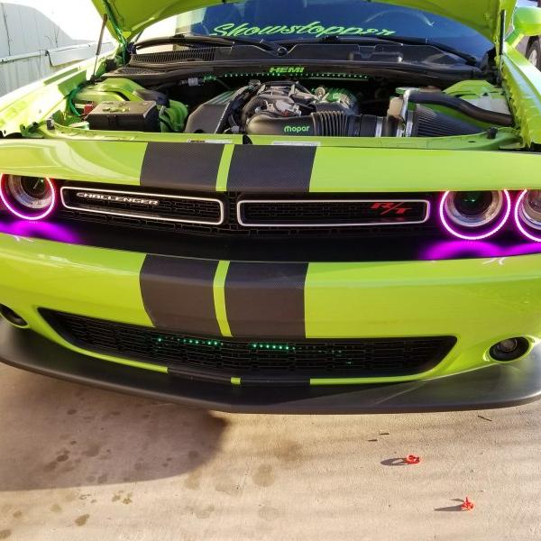 Oracle 15-21 Dodge Challenger Dynamic Surface Mount Headlight Halo Kit - ColorSHIFT - Dynamic-Fog Lights-ORACLE Lighting-ORL3990-332-SMINKpower Performance Parts