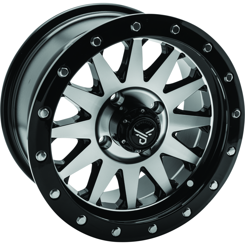 QuadBoss Wagon 14X7 - 5+2 - 4/110 - Black Machined-tuningsupply.com