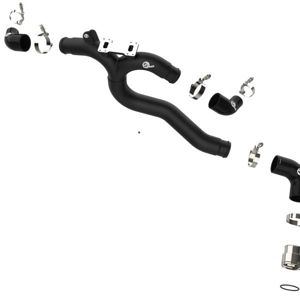 aFe Kia Stinger 18-22 V6-3.3L (tt) BladeRunner Hot Charge Pipe- Black-tuningsupply.com