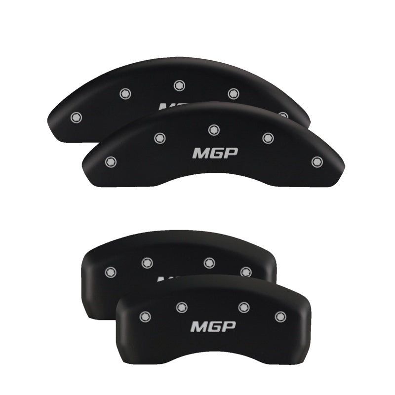 MGP 4 Caliper Covers Engraved Front & Rear Gen 5/Camaro Red finish silver ch-tuningsupply.com