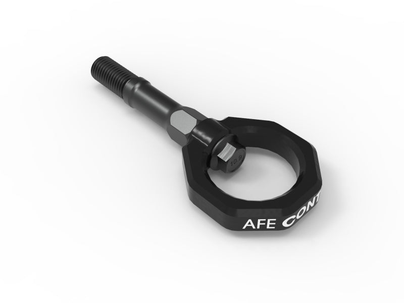 aFe Control Rear Tow Hook (Black)-tuningsupply.com